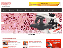 Tablet Screenshot of debromicroscopes.com